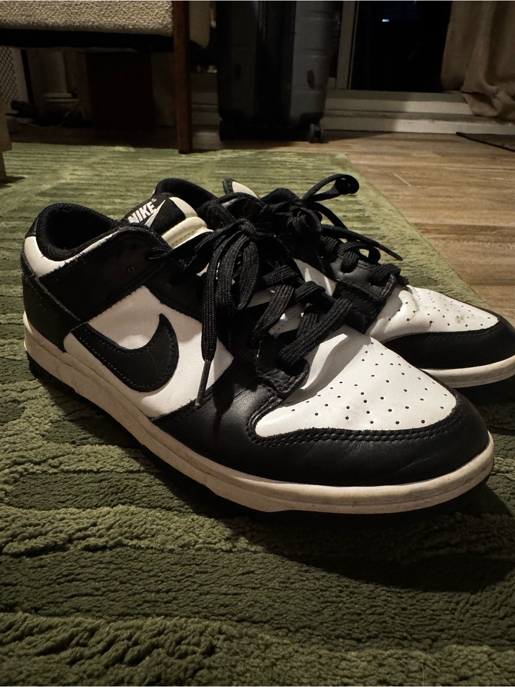 Nike Black/White Low-Top Dunks Sneakers